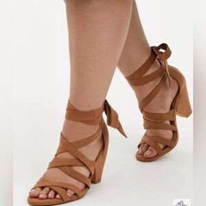 Torrid Tan Strap Heel Shoes